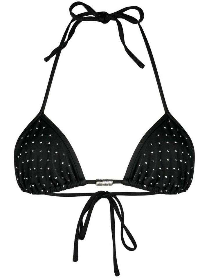 Zadig & Voltaire Embellished Bikini Top - Black
