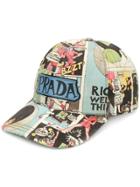 Prada Cartoon Print Cotton Cap - Unavailable