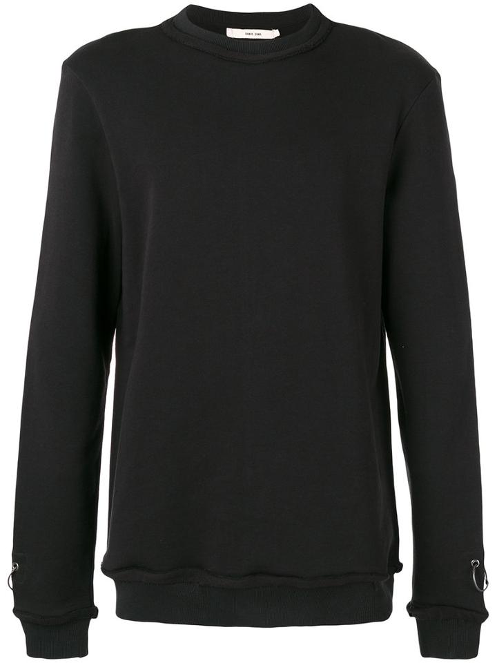 Damir Doma - Loop Detail Sweatshirt - Men - Cotton/polyester - S, Black, Cotton/polyester