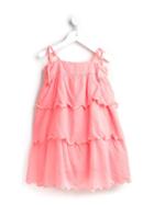 Sunuva Tiered Frill Dress, Girl's, Size: 6 Yrs, Pink/purple