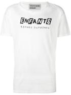 Enfants Riches Deprimes Logo Print T-shirt, Adult Unisex, Size: Medium, White, Cotton