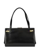 Gucci Pre-owned Metal Clasp Tote - Black