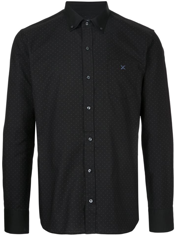 Guild Prime Collared Polka Dot Shirt - Black