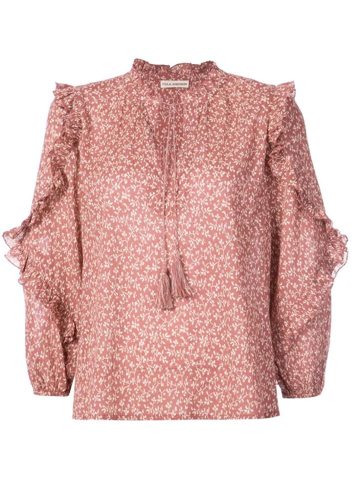 Ulla Johnson Ruffle Sleeve Blouse - Pink