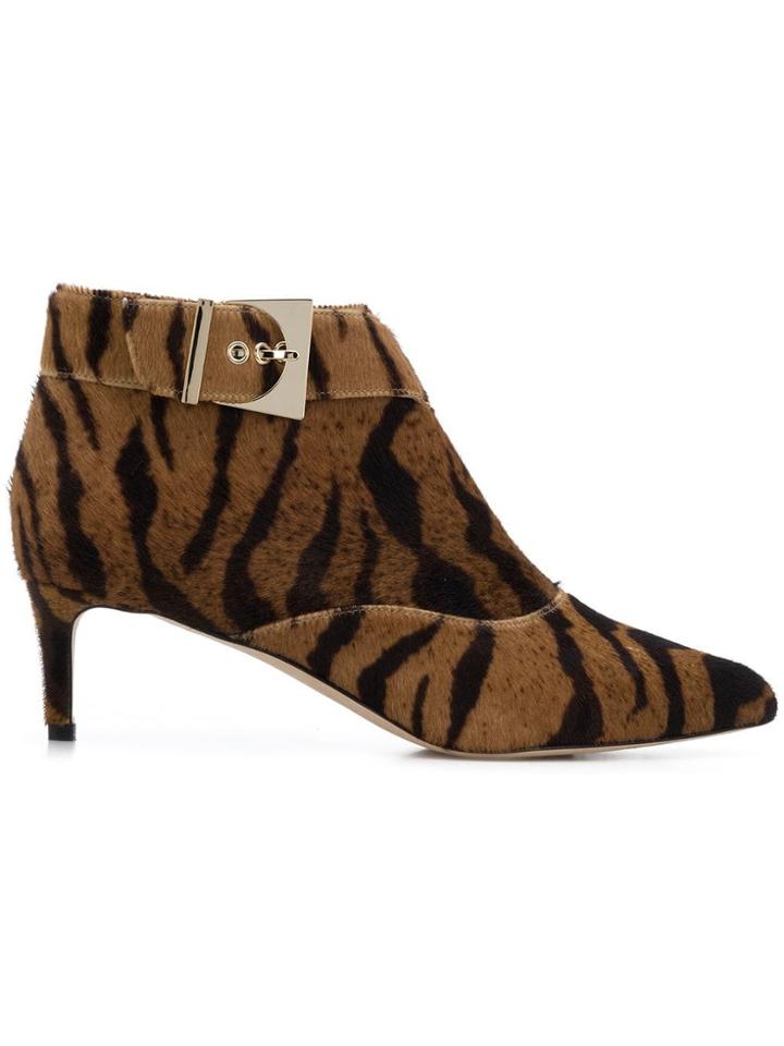 Chloe Gosselin Tiger Ankle Boots - Brown