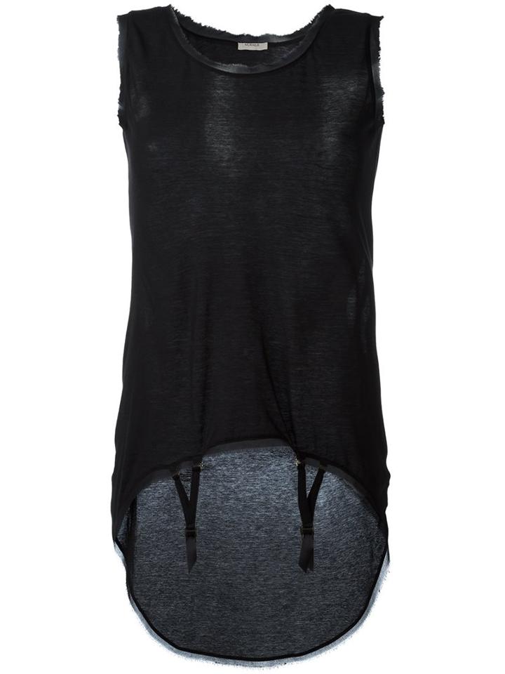 Murmur 'oblique' Tank Top, Women's, Size: Xs, Black, Cotton/polyester