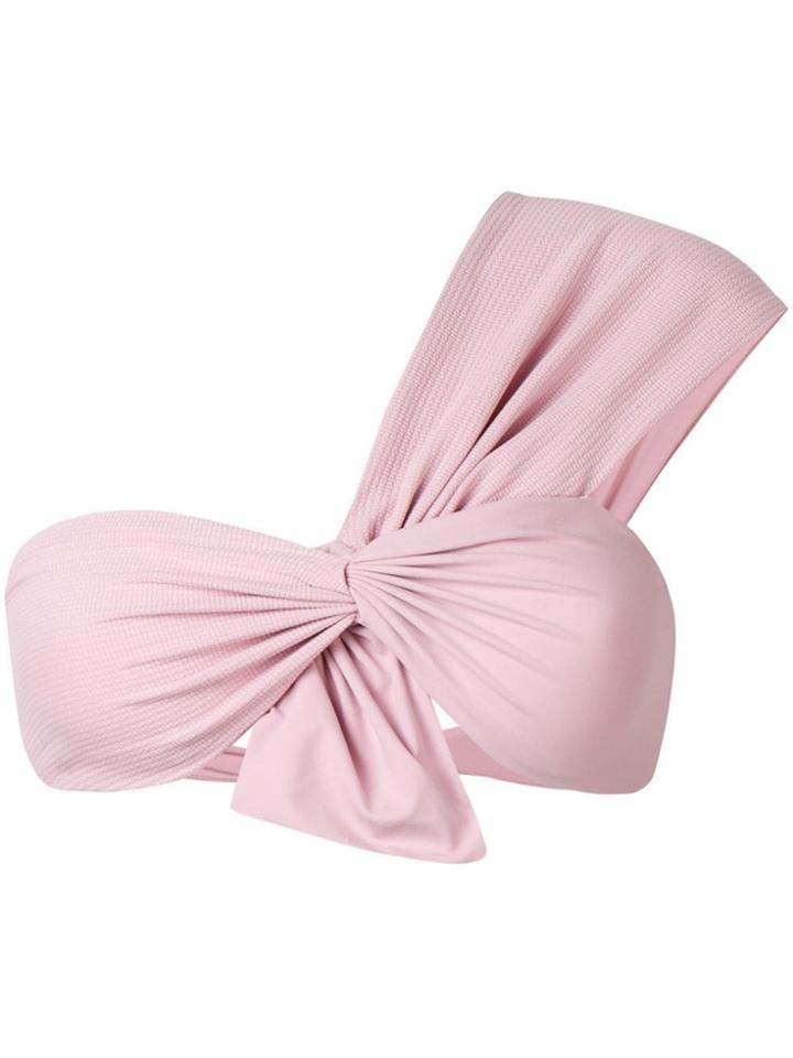 Marysia One Shoulder Bikini Top - Pink