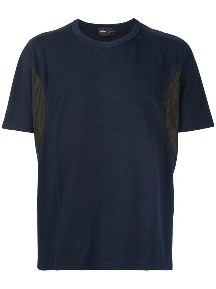 Kolor Contrast Panel T-shirt - Blue