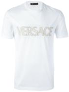 Versace Embroidered Logo Print T-shirt
