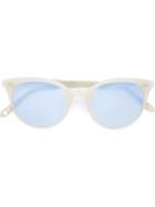 Garrett Leight Dillon Sunglasses, Women's, White, Acetate