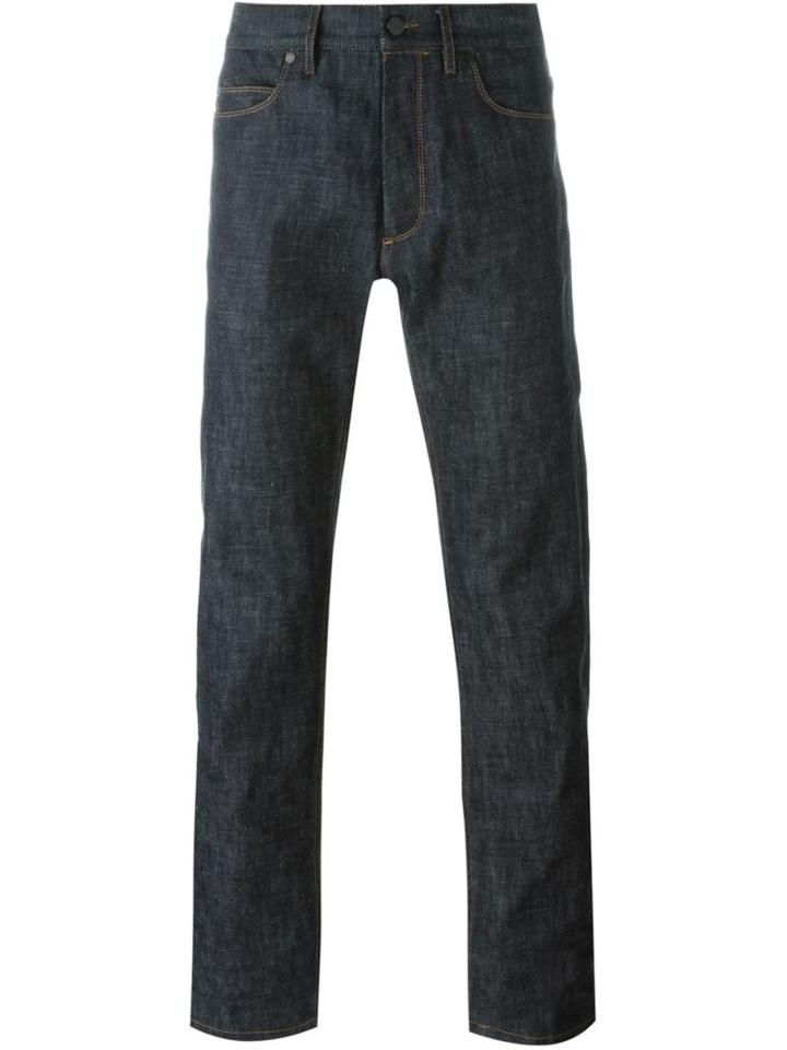 Lanvin Straight Leg Jeans, Men's, Size: 29, Grey, Cotton/polyester