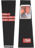 Burberry Montage Print Stretch Jersey Sleeves - Black
