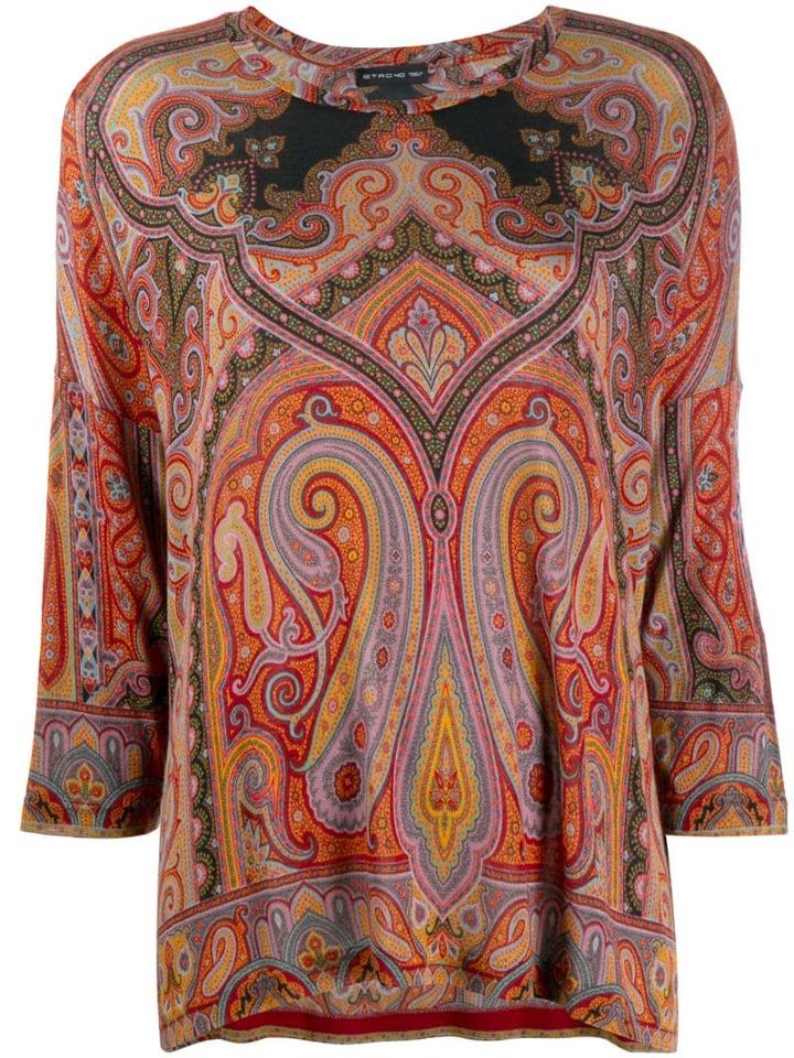 Etro Paisley-print Top - Red
