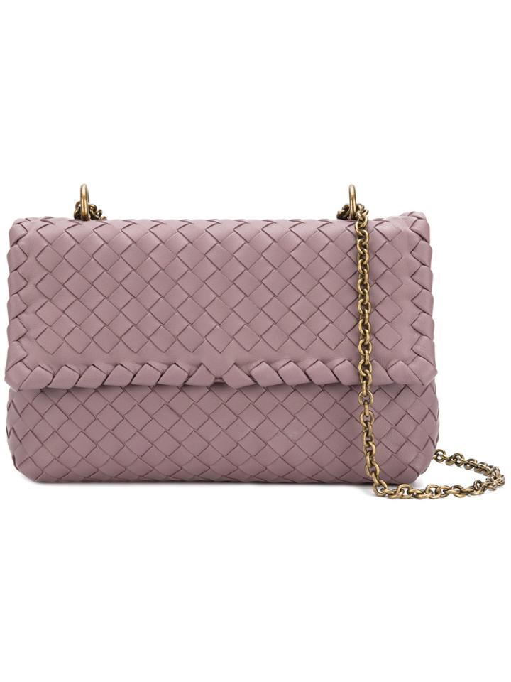 Bottega Veneta Braided Shoulder Bag - Pink & Purple