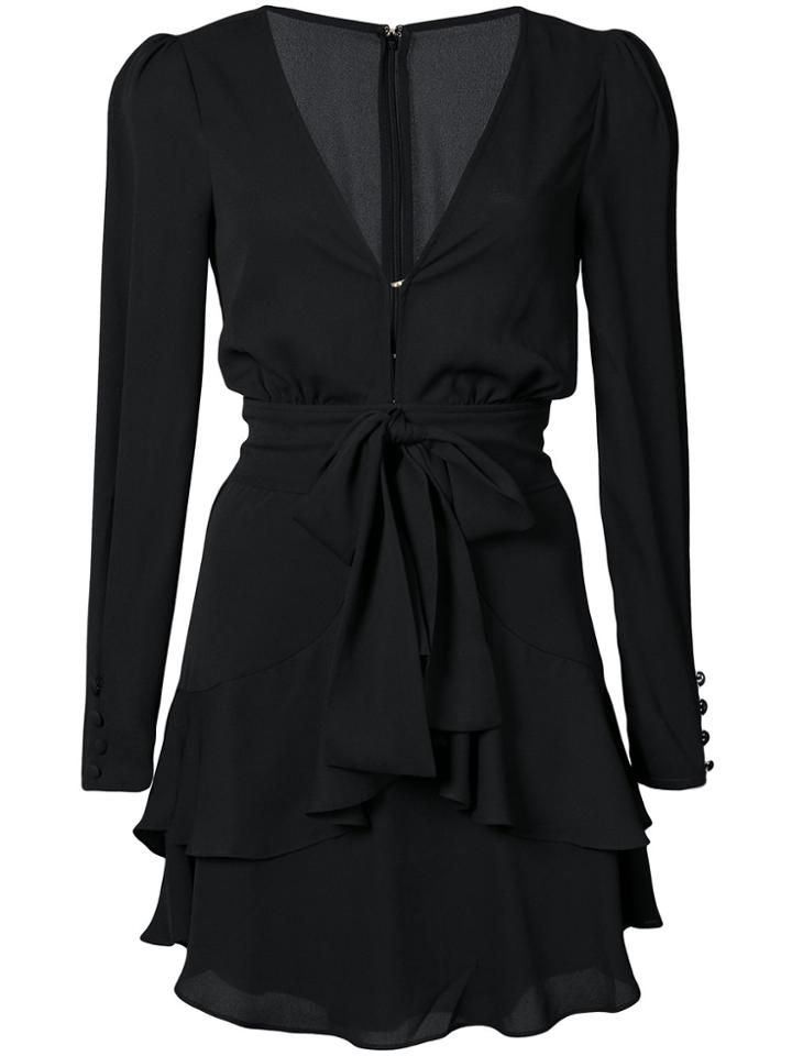 For Love And Lemons V-neck Flared Dress - Black