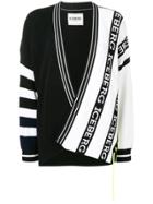 Iceberg Logo Knitted Cardigan - Black