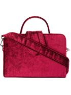Mehry Mu - Velvet Box Tote - Women - Leather/polyester - One Size, Pink/purple, Leather/polyester
