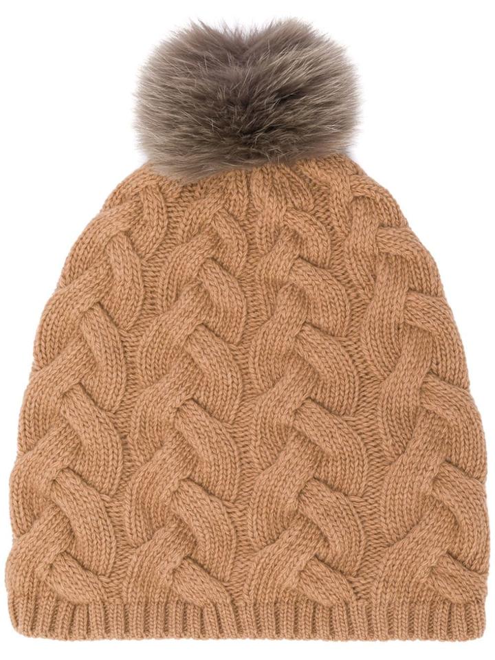 's Max Mara Pom Pom Beanie - Brown