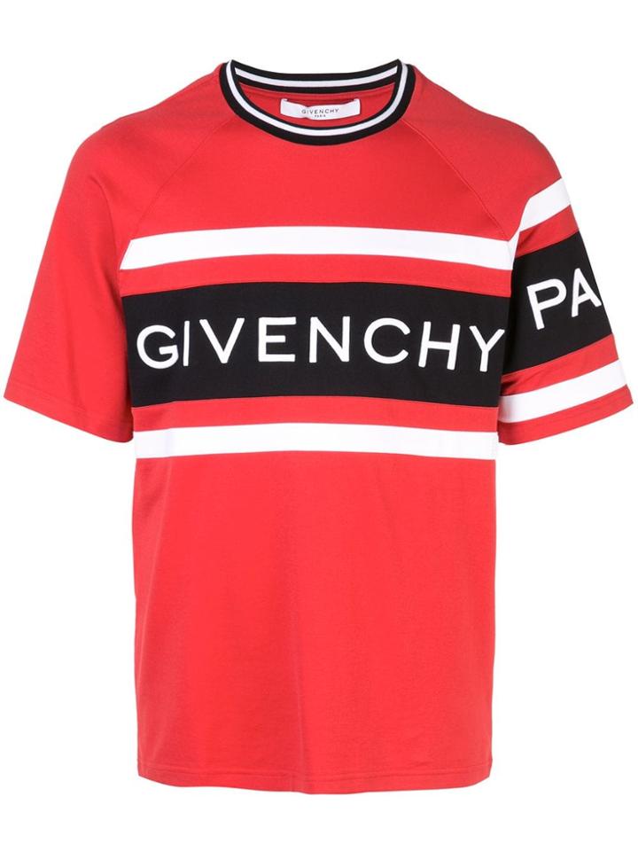 Givenchy 4g Contrasting T-shirt - Red
