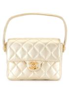 Chanel Pre-owned Quilted Mini Hand Bag - Gold
