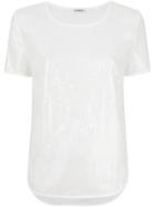 P.a.r.o.s.h. Short-sleeve Sequin Top - White