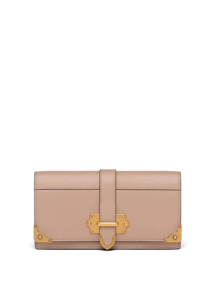 Prada Mini Cahier Crossbody Bag - Pink