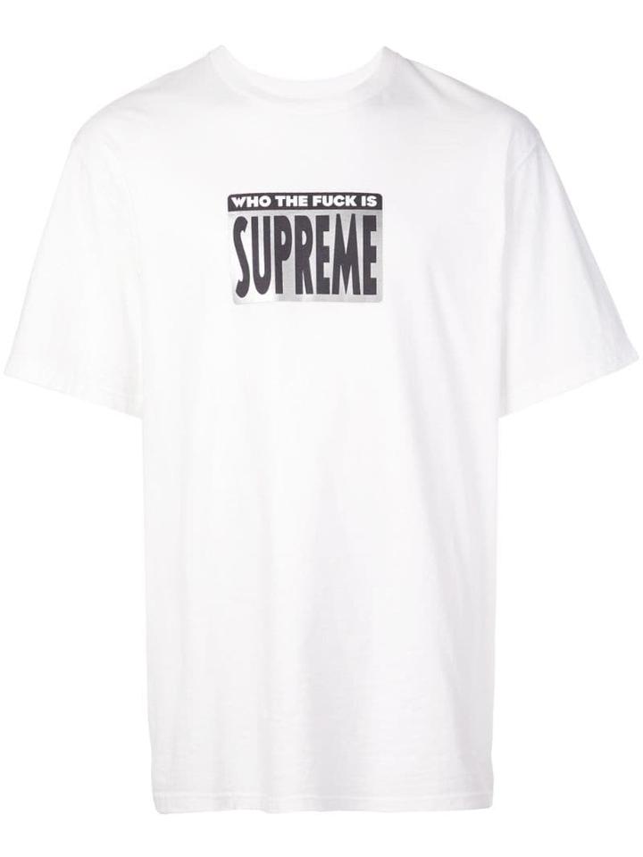 Supreme Who The F*ck Tee - White