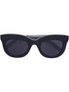 Vera Wang Cat Eye Sunglasses, Women's, Black, Acetate