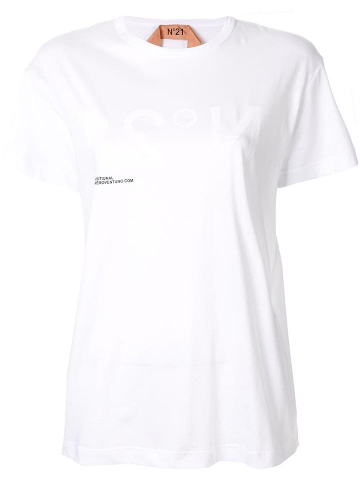 Nº21 Logo Oversized T-shirt - White
