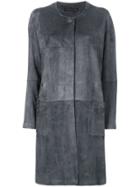 Fabiana Filippi Single Breasted Coat - Grey