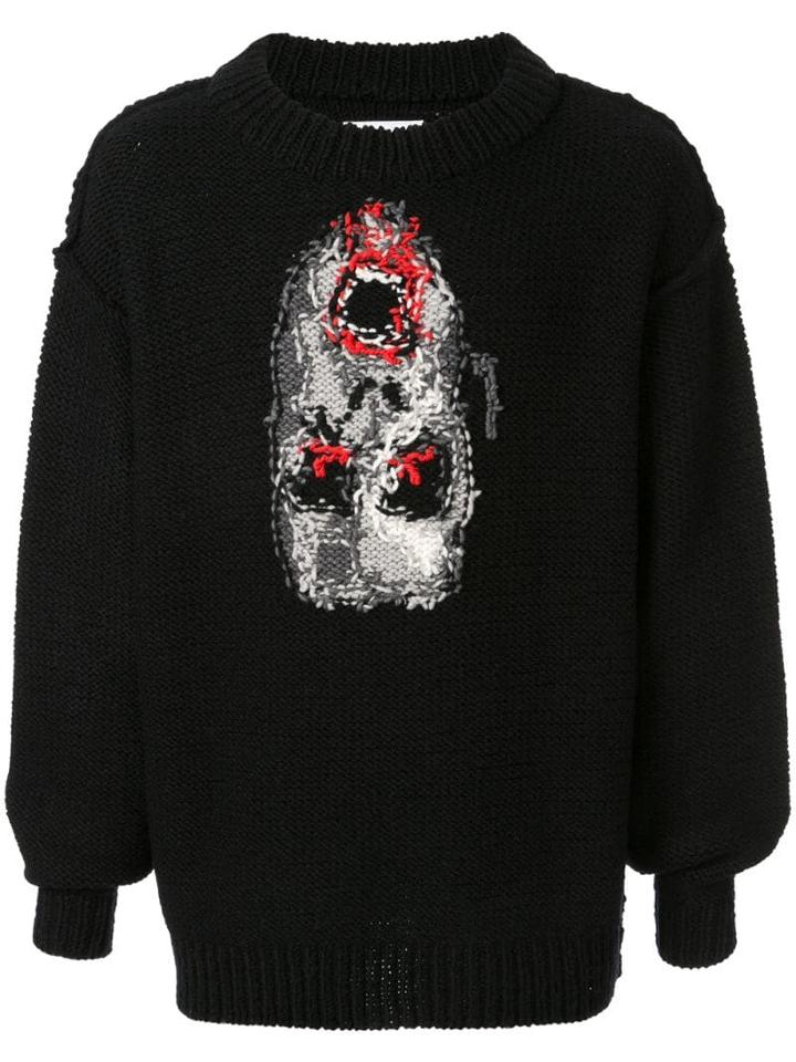 Doublet Chunky Knit Jumper - Black