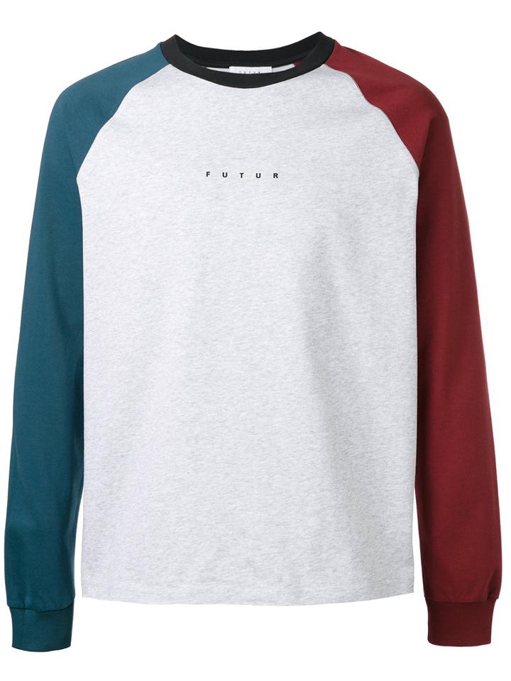 Futur - Colour-block Sweatshirt - Men - Cotton - M, Grey, Cotton