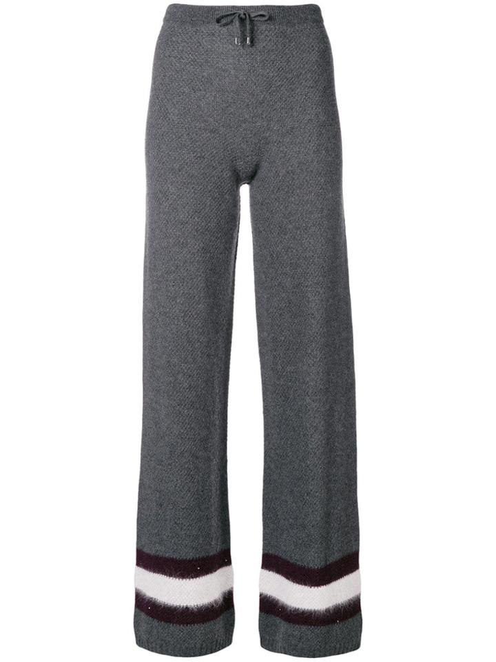 Lorena Antoniazzi Knit Track Pants - Grey