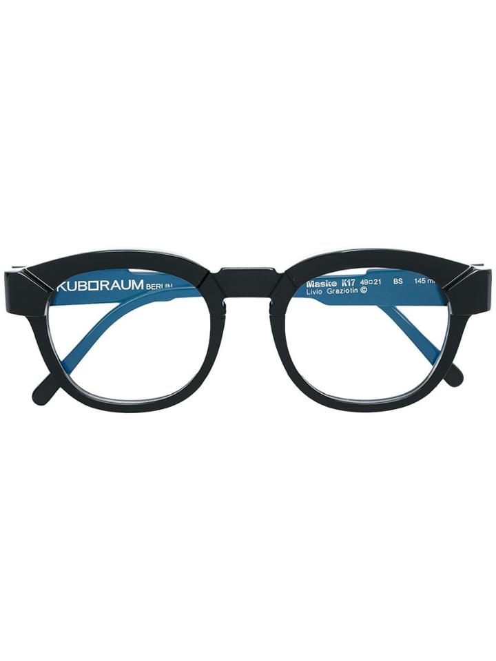 Kuboraum Round Glasses - Black