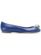 Alexander Mcqueen Skull Ballerinas - Blue