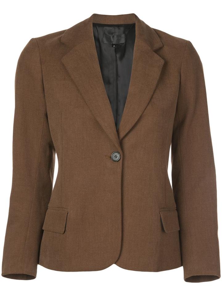 Nili Lotan Slim Blazer - Brown