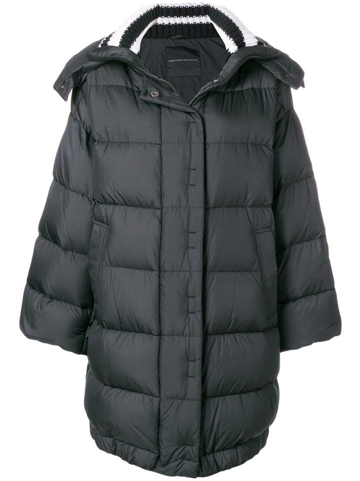 Ermanno Scervino Oversized Padded Coat - Black