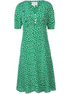 Harley Viera Newton Printed V-neck Dress - Green