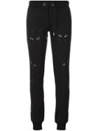 Philipp Plein 'kitty' Track Pants, Women's, Size: Large, Black, Cotton