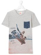 American Outfitters Kids Skateboarder Print T-shirt - Grey