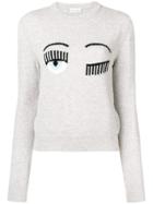 Chiara Ferragni Blinking Eye Sweater - Grey
