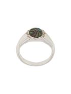 Astley Clarke Abalone Luna Signet Ring - Metallic