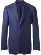 Canali Woven Blazer, Men's, Size: 58, Blue, Cupro/wool