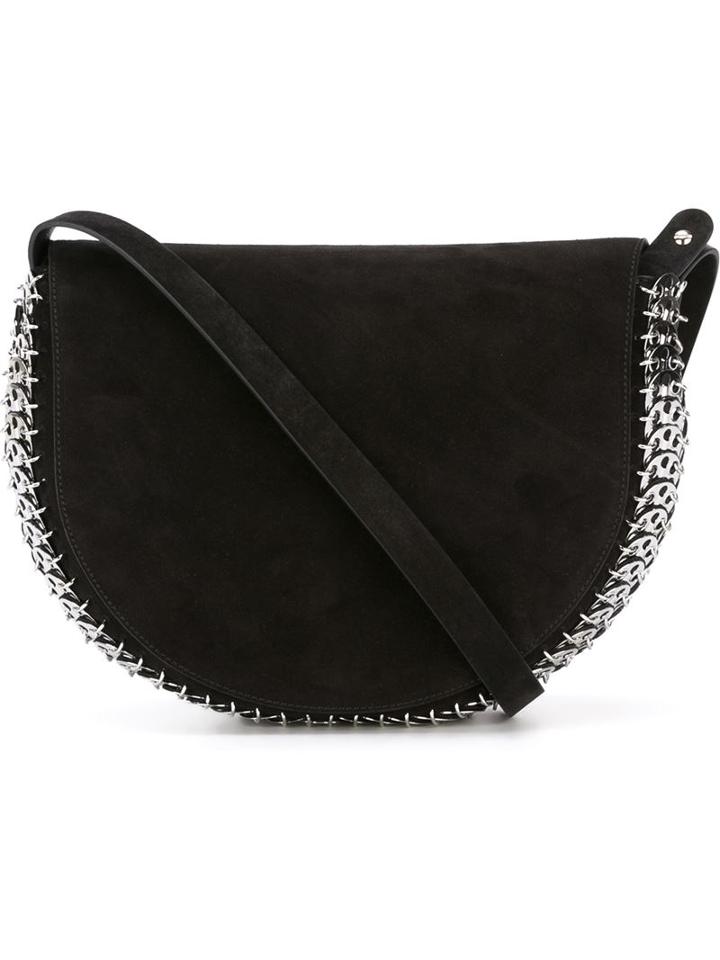 Paco Rabanne Chain Mail Detail Shoulder Bag, Women's, Black