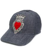 Dolce & Gabbana Embroidered Hat - Blue