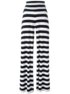 Norma Kamali - Bootcut High-waisted Trousers - Women - Polyester/spandex/elastane - S, White, Polyester/spandex/elastane