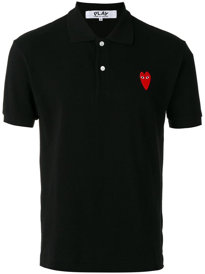Comme Des Garçons Play Heart Patch T-shirt, Men's, Size: Xl, Black, Cotton