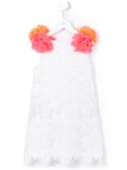 Charabia - Lace Shift Dress - Kids - Cotton/acrylic/polyacrylic - 8 Yrs, White