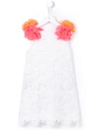 Charabia - Lace Shift Dress - Kids - Cotton/acrylic/polyacrylic - 8 Yrs, White