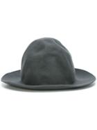 Comme Des Garçons Shirt Fedora Hat, Men's, Size: Large, Grey, Wool Felt